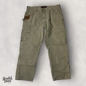Ripstop Men's Pants Size 40x30 Double Knee Workwear Grunge Cotton Durable M09